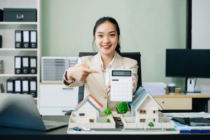 Présentation d’un projet immobilier avec calcul de 50 000 €, représentant l’éligibilité au PTZ pour primo-accédants.